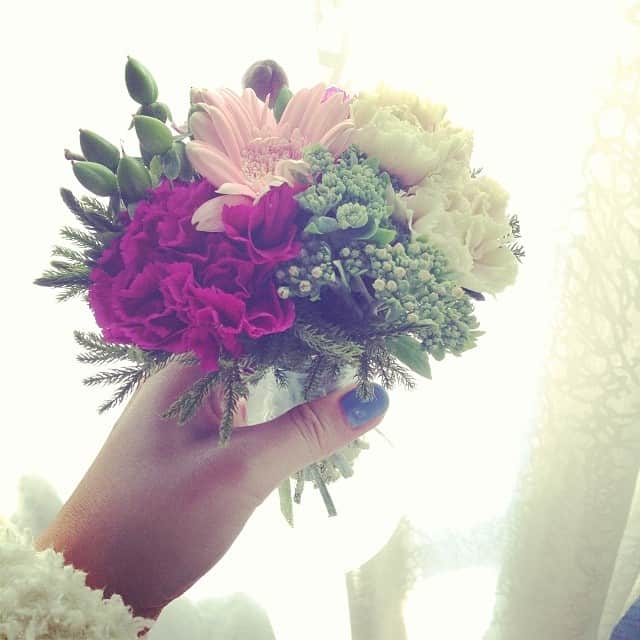 笛木優子のインスタグラム：「今日もいい天気！今週も頑張りましょう(｡-_-｡)🌷😘☀」
