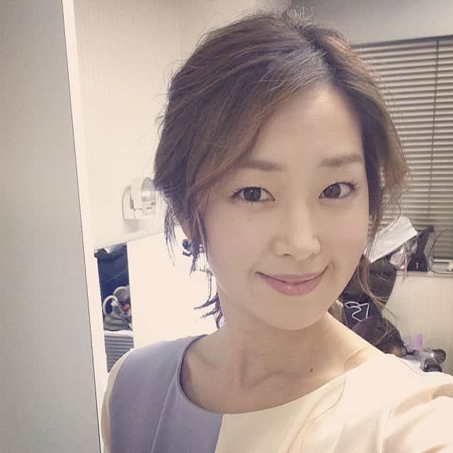 笛木優子のインスタグラム：「녹화하러왔어요😁🎶」