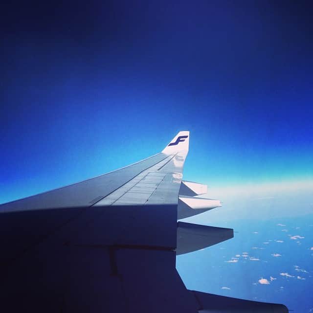 フィンエアーのインスタグラム：「久しぶりに #フィンエアーの窓から シリーズ（＾ω＾）」