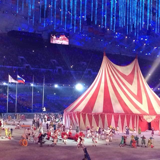 ソチオリンピックのインスタグラム：「The Circus has come to town #ClosingCeremony #Sochi2014」