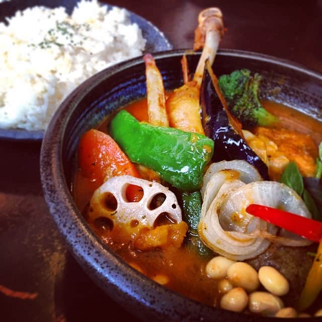 都倉賢のインスタグラム：「北海道といえばスープカレーっしょ？！美味しかったぁ^ - ^」