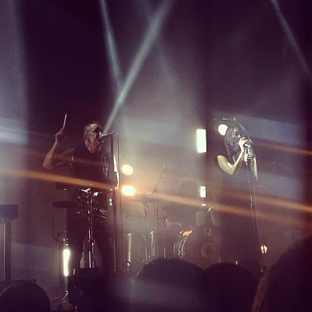 ハウ・トゥ・デストロイ・エンジェルスのインスタグラム：「"BBB" with @nineinchnails. Friday night in Sydney. Repost from @syd_raton.」