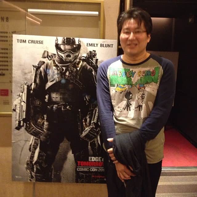 大森望のインスタグラム：「All you need is kill原作の桜坂洋氏。」
