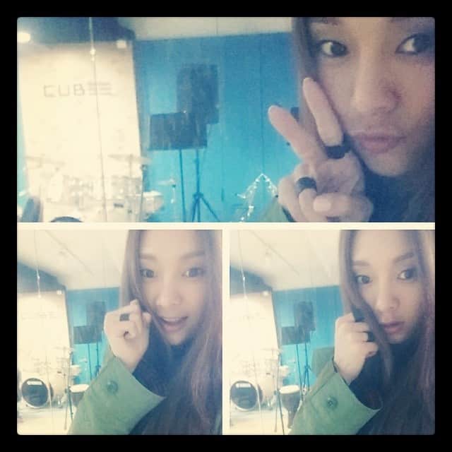 G.NAのインスタグラム：「#practice #time ~ ♡ 연습이다.」