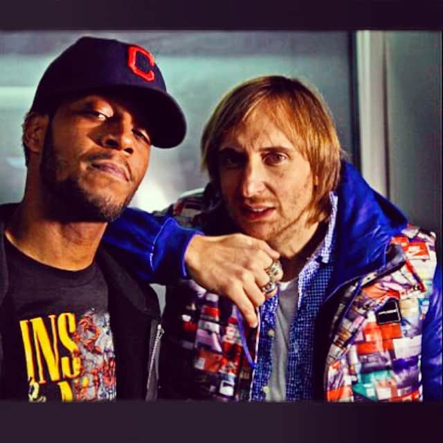 アップルバムさんのインスタグラム写真 - (アップルバムInstagram)「David Guetta with Kid Cudi Rockin APPLEBUM.  #applebum #david_guetta #kid_cudi #swag #styles #sneaker」3月29日 0時25分 - applebum_tokyo