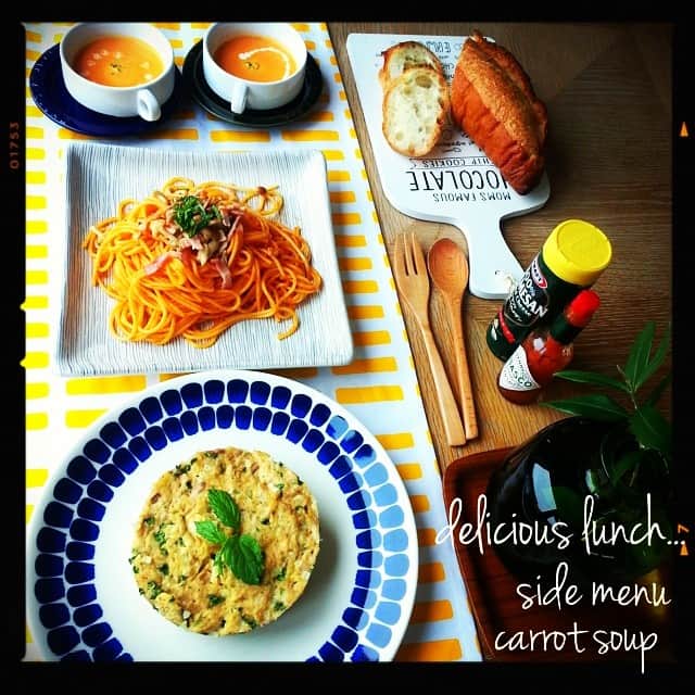 ハニャコさんのインスタグラム写真 - (ハニャコInstagram)「#lunchmenu #today #ARABIA#SIENA#artek#lunch #cafe #soup#potage#vsco #voscam #vscofood #vscovisuals #tableCODE #foodporn #foodstyling #handmade#foodvsco」5月13日 11時26分 - hanyacoro