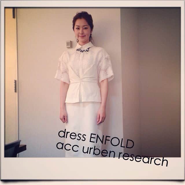 笛木優子のインスタグラム：「イベント頑張りやす💙#enfold #urbanresearch」