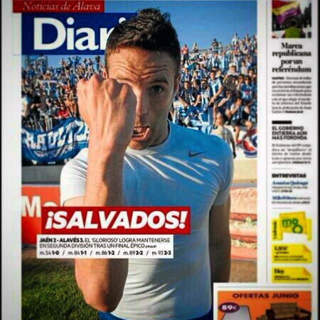 ボルハ・ビゲラのインスタグラム：「Portadon de un dia historico!!! #elgloriosonuncaserinde」