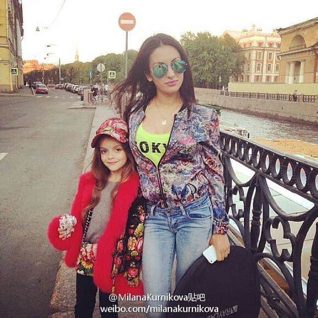 ミラナ・クルニコワのインスタグラム：「Beautiful mother and angel Milana」