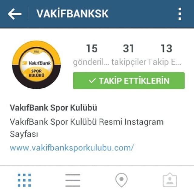 VakıfBank SKのインスタグラム：「VakifBank Spor Kulubu Resmi Instagram Sayfasidir. →→ @vakifbanksk #vakifbank」