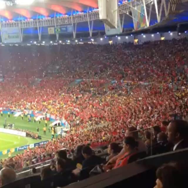 パトリック・ヴィエラのインスタグラム：「That crowd #spainvschile #brazil2014」