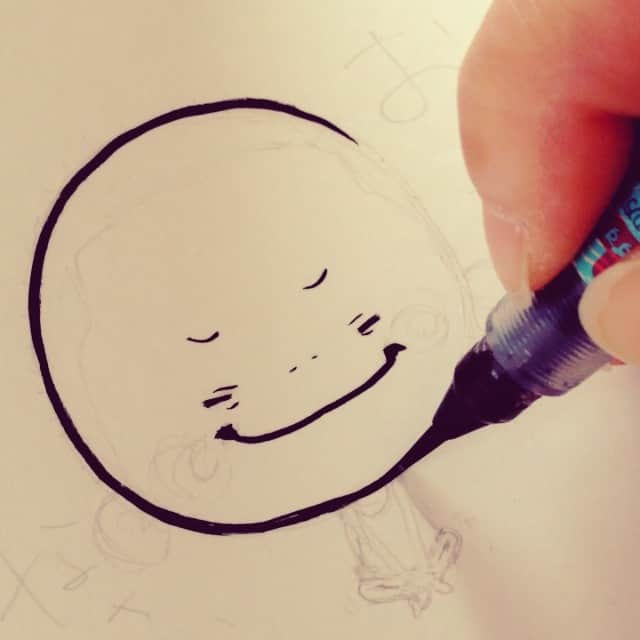 のインスタグラム：「#wip !!!!! 撮りながらは難しいねー #instamove #昭和の街 #昭和 #豊後高田 #豊後高田市 #イラスト #絵 #まりも #まりも絵日記」