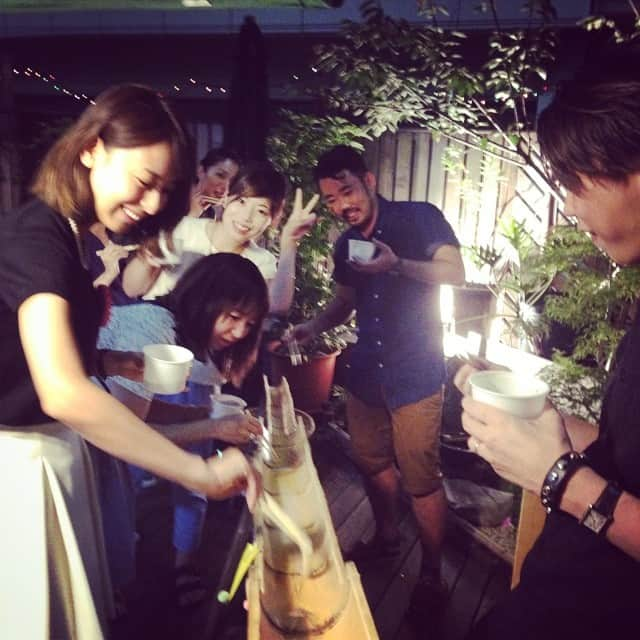 小泉里子さんのインスタグラム写真 - (小泉里子Instagram)「#流しそうめん #domani #連載チーム #thankyou」7月24日 8時06分 - satokokoizum1