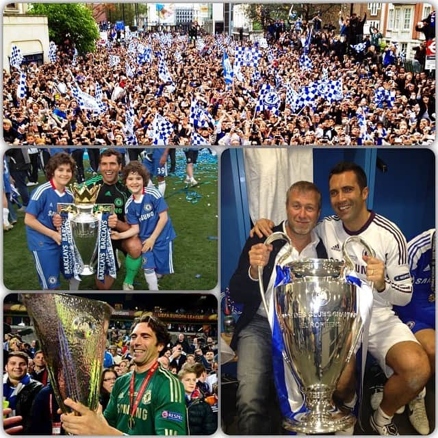 のインスタグラム：「Hi Everyone.  After 20 years of professional goalkeeping I have made the very difficult decision to hang up my gloves!! It was not a sudden or easy decision and age played no part, but I simply could not refuse the offer that CFC proposed. I now have the opportunity  to not only stay in the game but to pass on my experience and knowledge to a new generation of goalkeepers!  I just wanted to say a Big thank you to all the teams that I was so proud to represent and all the staff that works on the backstage, to all my team mates many of whom I have worked with since day one, to all the managers and coaches that have helped me become not only a better player but a better man. For that I will always be grateful. I have been so lucky and privileged to have worked alongside such world class players and managers.  Last but defiantly not least, a massive thank you to all the fans who have supported me throughout the years.  Love you all.  Wishing all of you the best in life.」