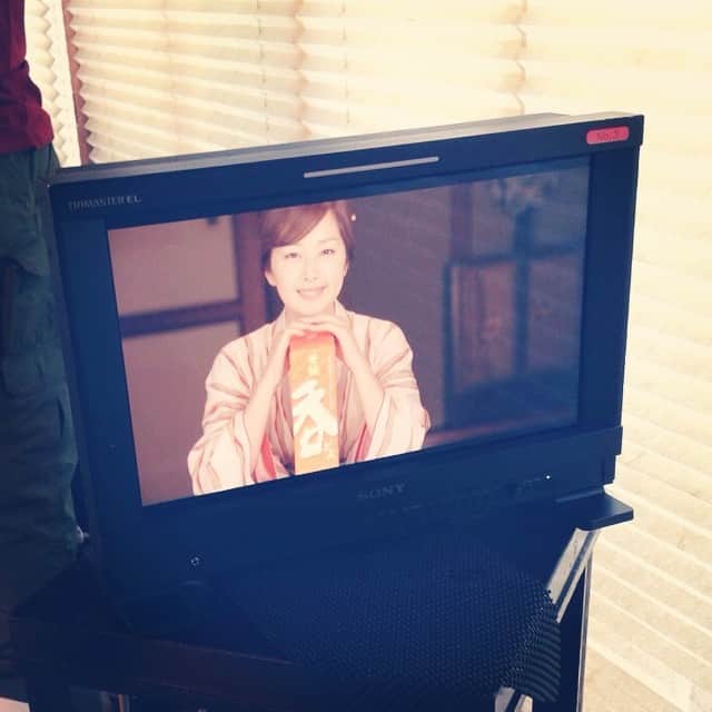 笛木優子のインスタグラム：「4649😃 #黄桜#呑 술 광고촬영~」