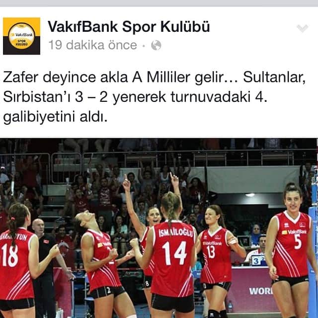 VakıfBank SKさんのインスタグラム写真 - (VakıfBank SKInstagram)「Tebrikler Sultanlar ! #Türkiye」8月10日 3時46分 - vakifbank1986
