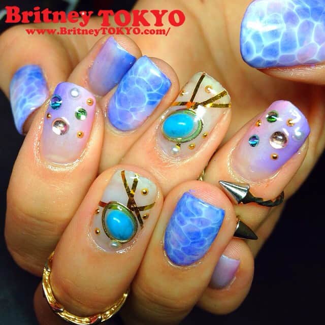 Britney TOKYOさんのインスタグラム写真 - (Britney TOKYOInstagram)「💅🎨✨ @masuminnie  #nailart #BritneyTOKYO #LA」8月29日 8時34分 - britneytokyo