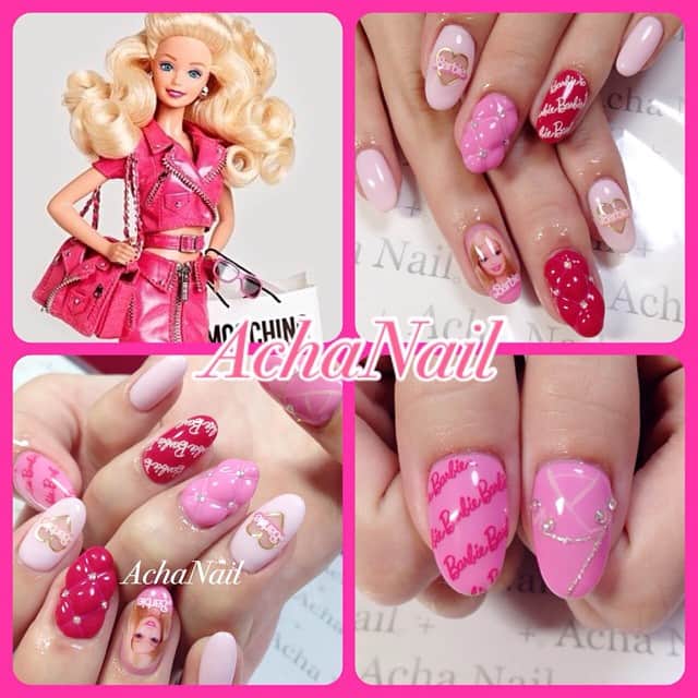 Achanailさんのインスタグラム写真 Achanailinstagram Moschino Barbieネイル Http Ameblo Jp Acha Nail Entry Html ネイル ジェルネイル ネイルサロン Nail 池袋 Acegel エースジェル バービーネイル モスキーノ バービー キルティング