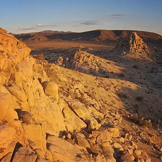 Cole Riseのインスタグラム：「after that starry night sipping tequila with @henri and @rocco_nyc, woke up early to catch the sun rise over the @escape ranch. there's a ton of Native American relics scattered throughout these hills, among the bullet casings and hollow tortoise shells. it's hard not to love this place. (#RanchoV + @djiglobal + @litely + music by Alexandre Desplat)」