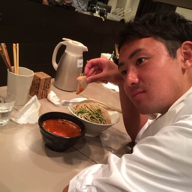 和泉竜司さんのインスタグラム写真 - (和泉竜司Instagram)「御ノ神製麺#エビつけ麺#お腹いっぱい#吐きそう#たくや#キモい」10月18日 19時22分 - izuryu1106