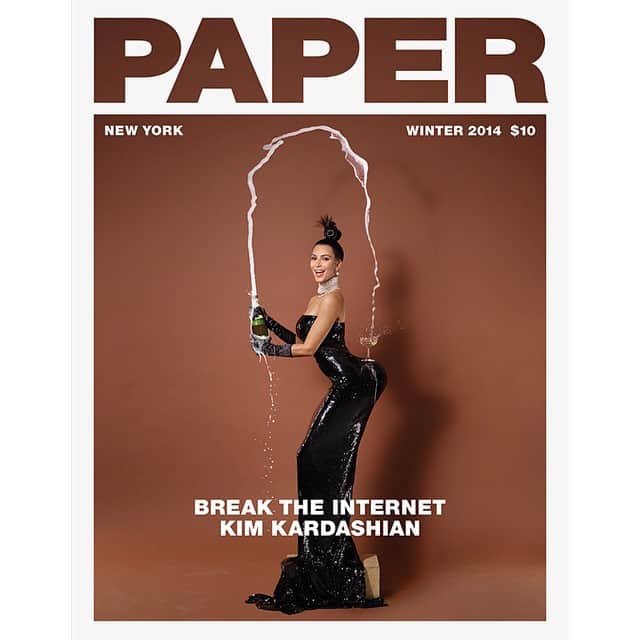 キム・カーダシアンさんのインスタグラム写真 - (キム・カーダシアンInstagram)「Paper Magazine new cover alert! - such a honor to work with the legendary 📷 Jean-Paul Goude!!!! Shot this in Paris. Can't wait for you to see the whole issue 🙈」11月12日 11時12分 - kimkardashian
