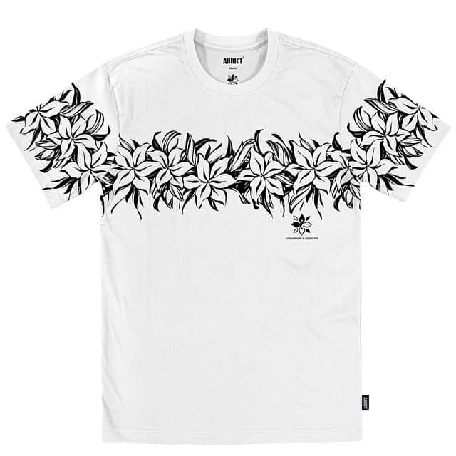 アディクトのインスタグラム：「Addict X @usugrow Flower Tee. Part of the Addict X Usugrow capsule collection. Available now  www.addict.co.uk  #usugrow #addict #flowerstee」