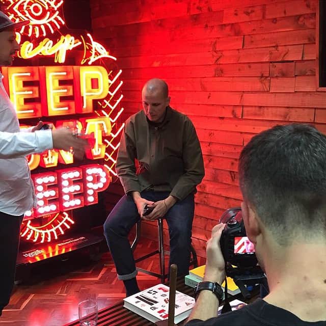 アディクトのインスタグラム：「BTS shot from our recent interview with the famous @ilovedust crew.  You can find out more about the award winning design studio over at www.ilovedust.com  #ilovedust #addict」