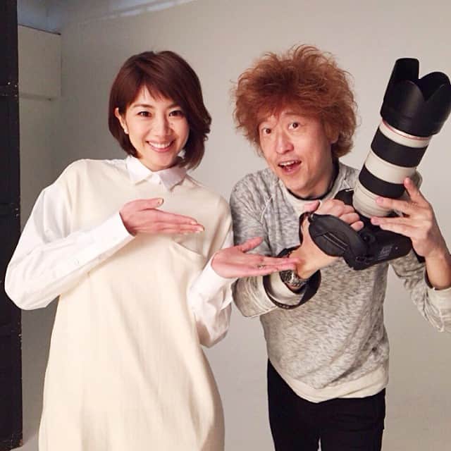 潮田玲子さんのインスタグラム写真 - (潮田玲子Instagram)「カメラマンの根本好伸さんとー！ 貴重な撮影、楽しかった♡」1月15日 11時40分 - reikoshiota_official