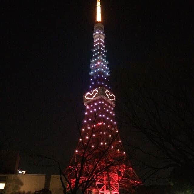 笛木優子のインスタグラム：「Tokyo tower🎁🎀💖🌃🗼✨💫 メリークリスマス😚」