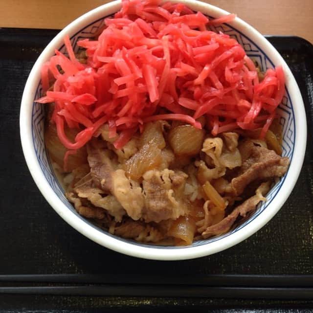 笛木優子のインスタグラム：「やっぱり牛丼は吉野家だよね！🎀💖😁✨」