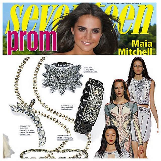 シーシースカイのインスタグラム：「Check out our Pave Wicked Ring in @seventeenmag! #seventeen #seventeenmagazine #seventeenprom #CCSKYE #prom」