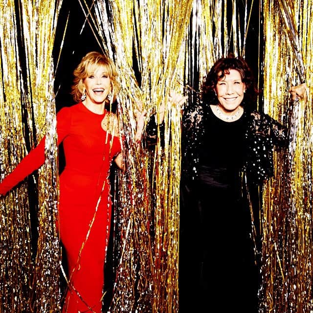 エレン・ヴォン・アンワースさんのインスタグラム写真 - (エレン・ヴォン・アンワースInstagram)「Jane Fonda & Lily Tomlin #goldenglobes」1月12日 12時28分 - ellenvonunwerth