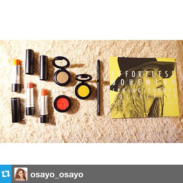 EMODA COSMETICSのインスタグラム：「thanks #Repost from @osayo_osayo  #emoda #emodacosme #cosme #cosmetics #2015 #spring #effortless #bohemian #new #item #color #make #makeup #camereon #runwaychannel #lip #rouge #eyeshadow @emoda_official」