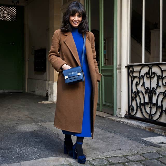 デルボーさんのインスタグラム写真 - (デルボーInstagram)「This is #PFW !  @unelibanaiseaparis with her Delvaux Madame Mini Polo & Galuchat Bleu de Prusse #bag from #Delvaux #AW15 collection #FW15」3月7日 21時09分 - delvaux