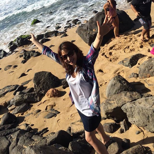 石井秀代のインスタグラム：「HAWAII #save the turtles beach#holiday#haleiwa#」